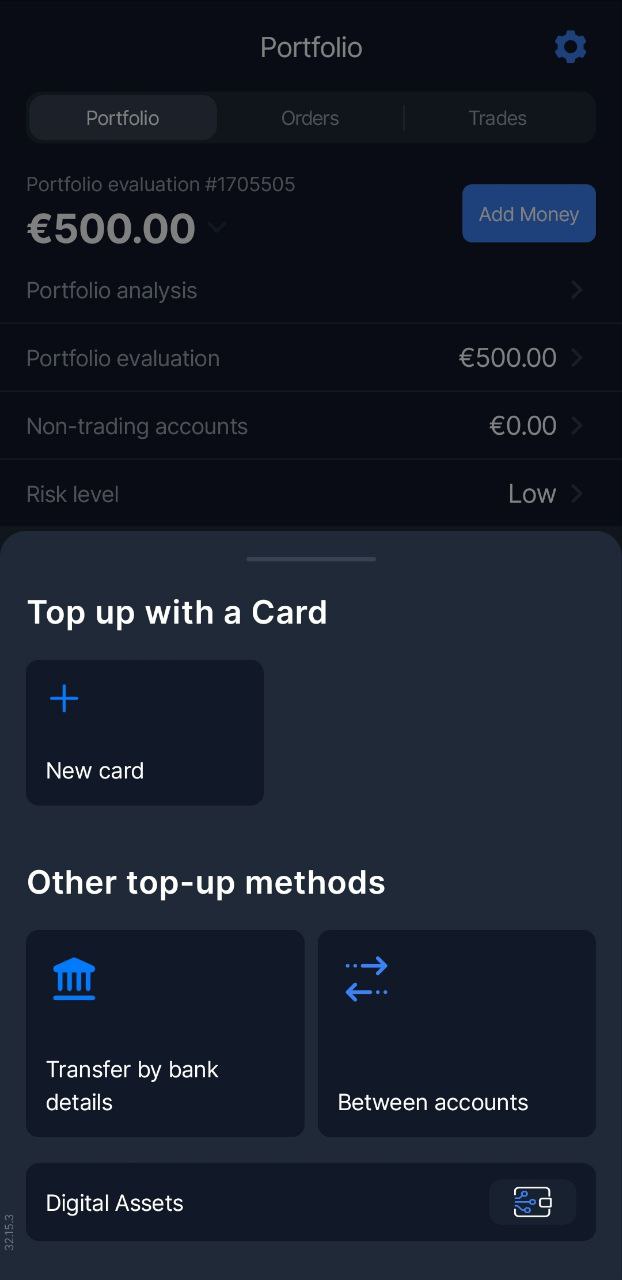 Freedom24 top up money